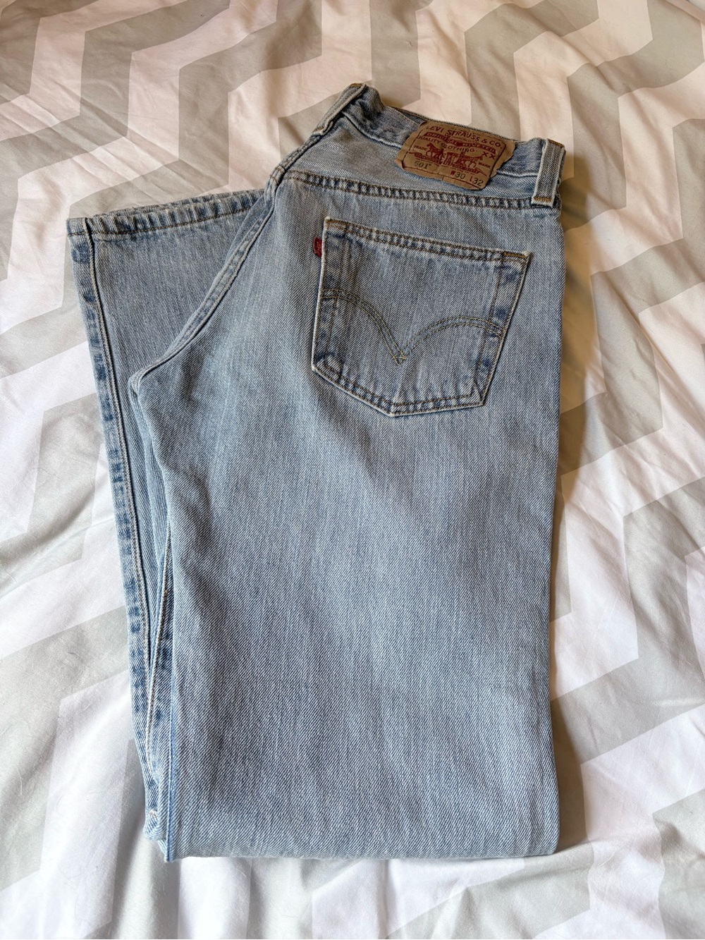Levi's 501  selvedge button fly jeans